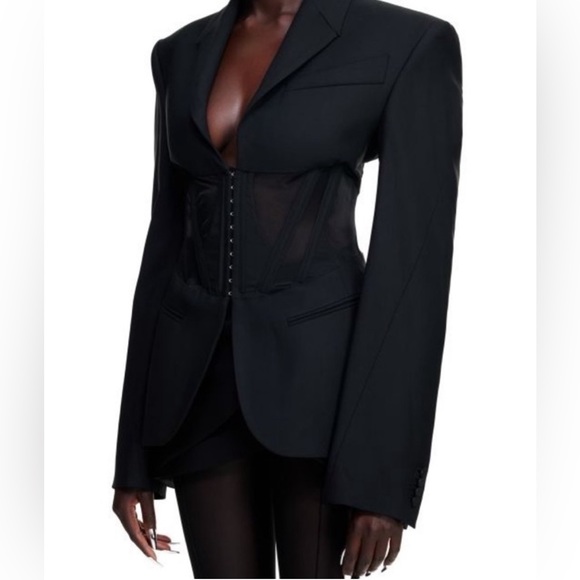 🔥 RARE LIMITED MUGLER H&M
Corset Style Wool Jacket Blazer Size M🔥 - Picture 10 of 17